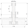 Wibroizolator W120 M16x100