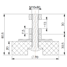 Wibroizolator W70 M10x50